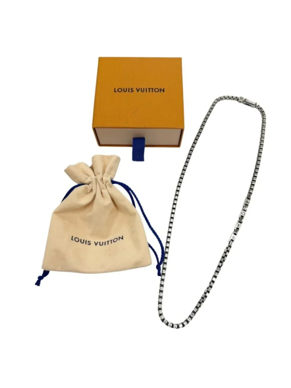 Louis Vuitton Necklace LV Terra Chain Silver